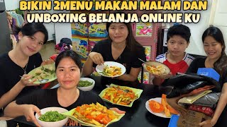 MASAK IKAN ASAM MANIS TUMIS BUNCIS DAN UNBOXING PAKET BELANJAAN ONLINE KU 