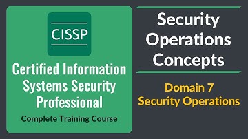 CISSP Security Operations Concepts - Domain 7 Security Operations | Urdu | Hindi |