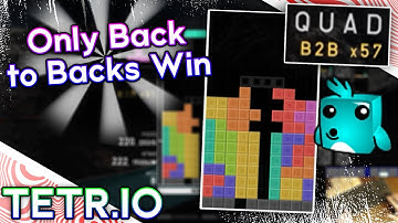 TETR.IO - 57 B2B Chain, Win with Only Back to Backs