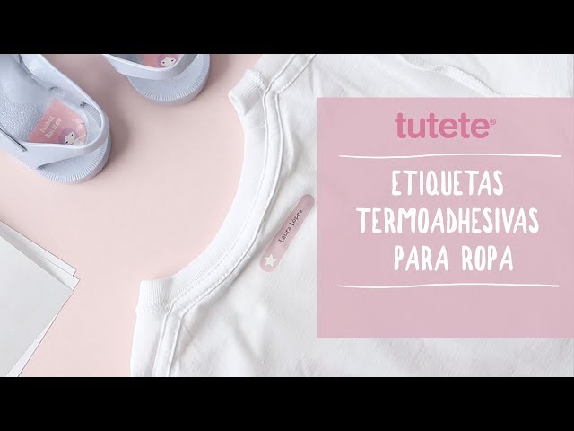 Etiquetas Termoadhesivas para Ropa - Vuelta al Cole Tutete 