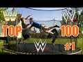 Top 100 wwe finishers of all time  on trampoline part 1 100  51