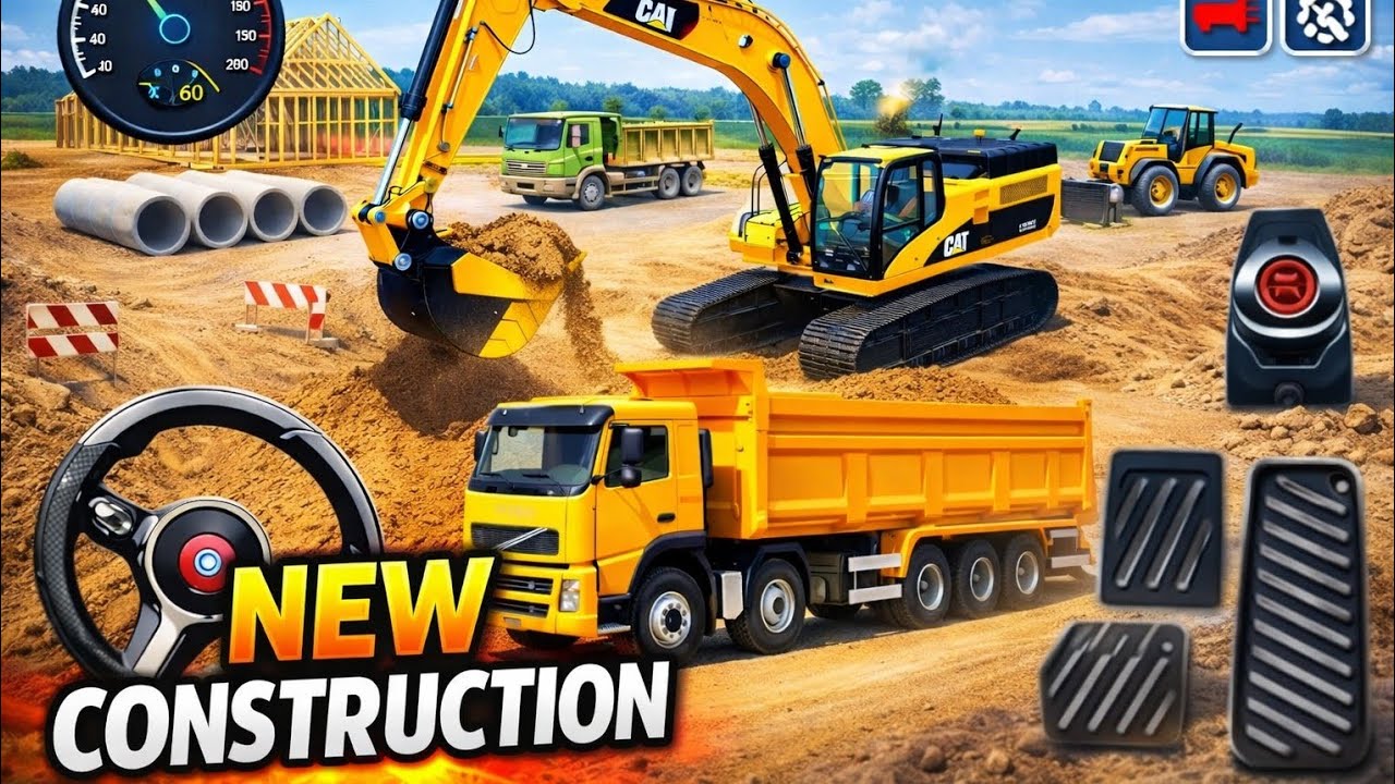 Playing construction game for developing city 😍🎮