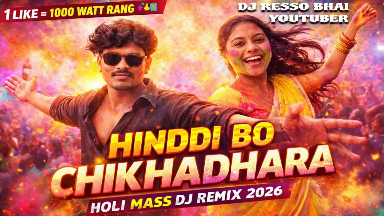Holi Ka Sabse Bada Dhamaka 2026 🔥 Presenting Hinddi Bo Chikhaldhara – Holi Mass DJ Remix 🎧 #Holiday