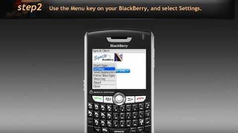 How to sync Blackberry with computer