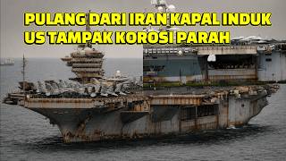 SEVERELY RUSTED, US NUCLEAR AIRCRAFT CARRIER DOCKS IN THAILAND WITH 5,000 SAILORS