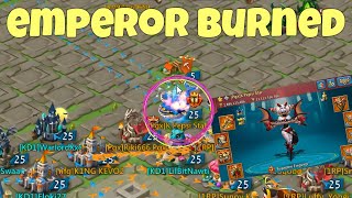 Lords Mobile - We burned Emperor Pepsi Star during WOW. Perfect snipe ! screenshot 5