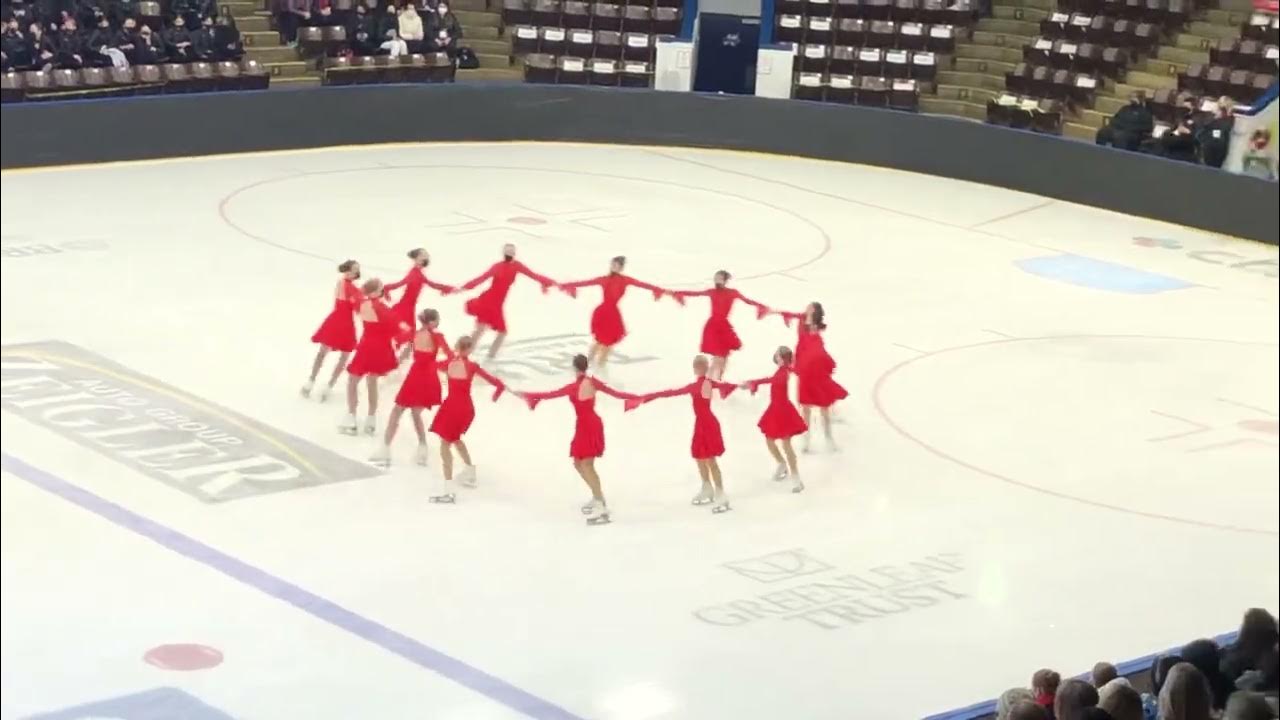 Pre Juvenile Hockettes Team 2022 Midwestern Synchronized Skating