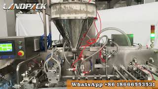 Automatic Stand-Up Zipper Pouch Packing Machine With Screw Feeder.#machine #packagingmachine