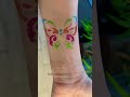 How to do sparkle/glitter tattoo #sparklers #glitter #glittertattoo #kidsparty #tattoos