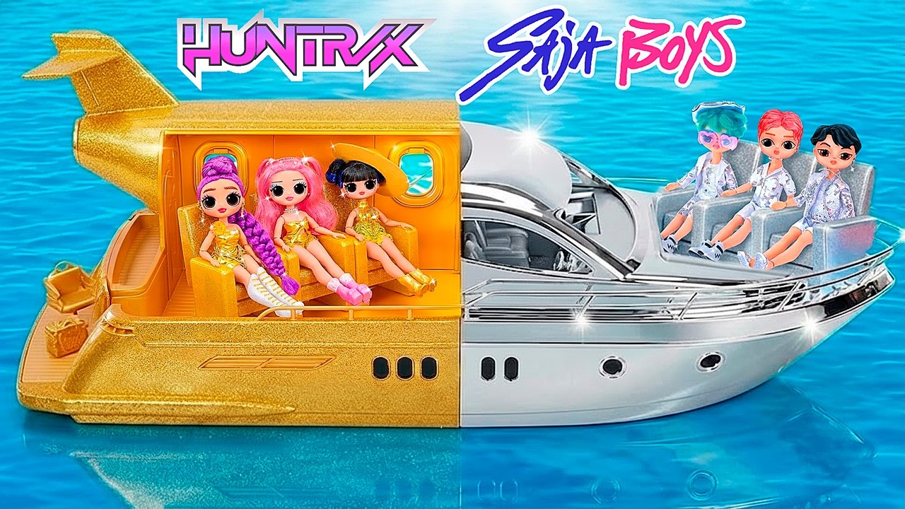 K-Pop Охотницы на Демонов на золотом и серебряном корабле! 10 поделок для кукол L.O.L.