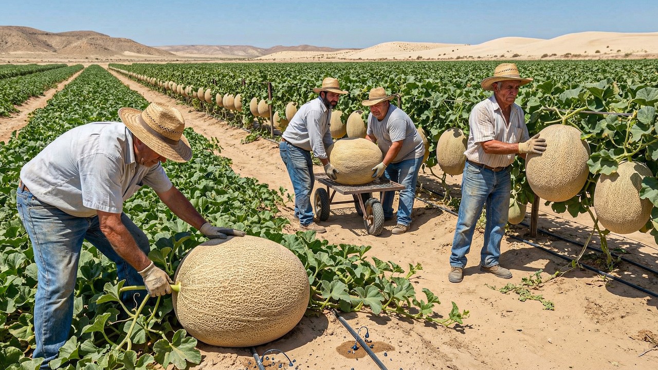 Shock Farmers Tried Cantaloupe in the Desert and What Happened Next Shocked Everyone
