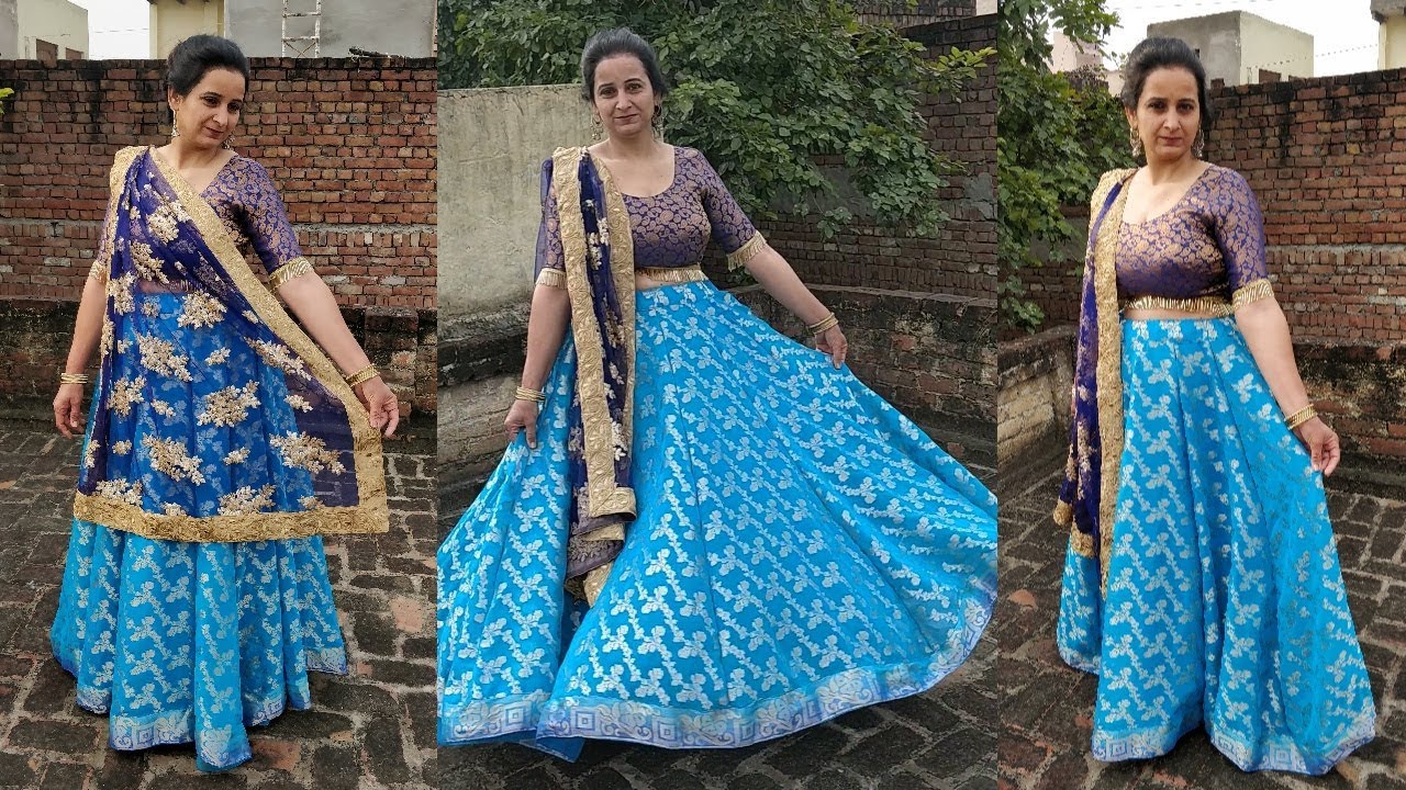 How to calculate and cut anarkali kaliya or panels