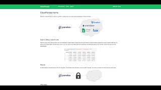 CloudPandas Quickstart screenshot 1