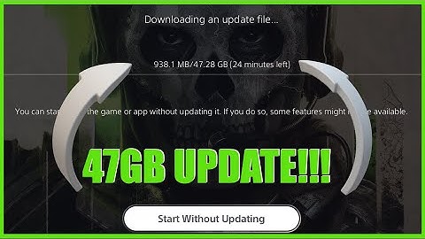 MWII 47GB Update File!!! PS4, PS5 (Call of Duty: Modern Warfare II)