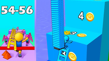 Ladder Race (IOS, Android) New update Gameplay All Levels (Level 54-56)