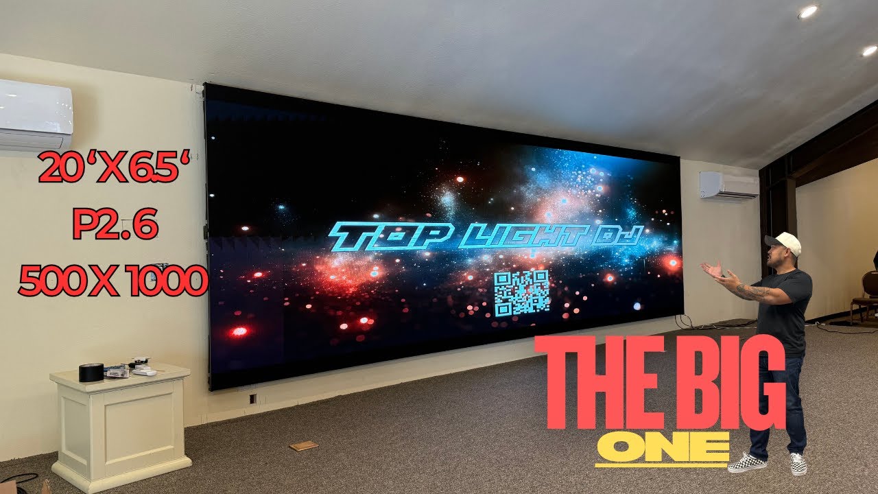 20 foot LED Wall installed. P2.6 LED Pixel pitch LED video Wall by TLDJ!