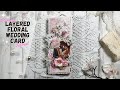 Stunning Layered Wedding Slimline Card Tutorial