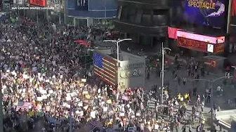 'No Kings' protesters fill Times Square in New York City as thousands join protest against Trump