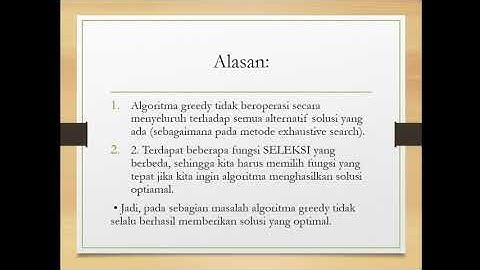 182409 Arvan Rian || Tugas Analisis Algoritma (Algoritma Greedy)
