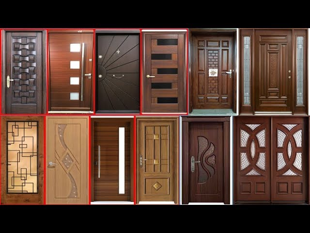 Modern Woodwork Door Designs Ideas 2019, Latest Wood and Glass Door Design Collection class=