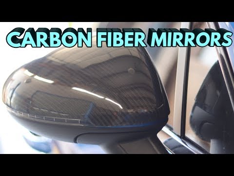 Porsche Macan mirror cover swap (carbon fiber)