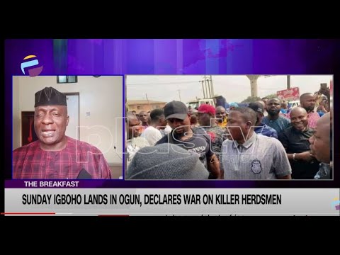 Sunday Igboho Lands In Ogun and Declares War On Killer Herdsmen | THE BREAKFAST