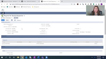 NetSuite Procurement Module: Request for Quote Demo