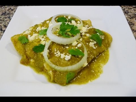 Receta Facil, Enchiladas Verdes - YouTube