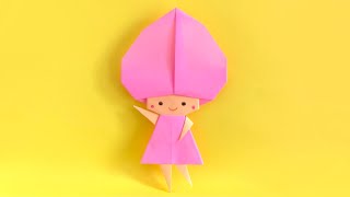 【折り紙】ももちゃんの作り方 フルーツ人形④　基本の人形はいちごちゃんの作り方をご参照ください