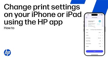 Change print settings on your iPhone or iPad using the HP app | HP printers | HP Support