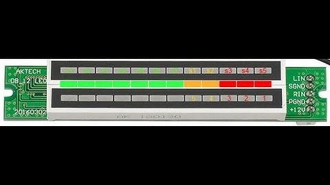 how to operate the AKTECH DB_12 LED 20160302 stereo LED VU meter (level indicator)