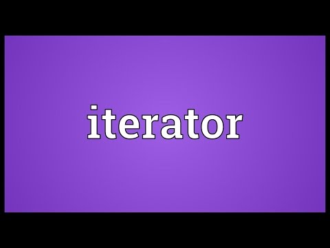 Iterator Meaning