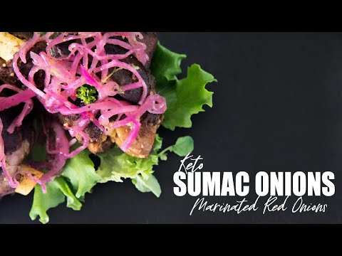 Sumac Onions - Keto Marinated Red Onions