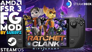 FSR 3 Steam Deck Ratchet & Clank: Rift Apart Frame Generation Mod LukeFZ #steamdeck #riftapart #fsr3