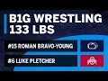 133 LBS: #15 Roman Bravo-Young (Penn State) vs. #6 Luke Pletcher (Ohio State) | Big Ten Wrestling