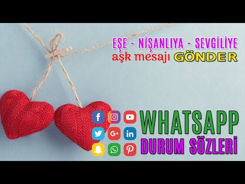 WHATSAPP DURUM MESAJLARI |AŞK SÖZLERİ | EN GÜZEL VE SÜPER SEVGİLİYE SÖZLER |#whatsappsözleri