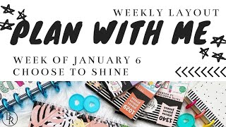 Choose to Shine // Plan with Me: Happy Planner Bullet Journal Layout | Plans by Rochelle