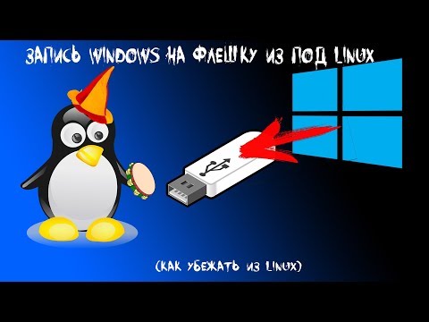 Запись windows на флешку из под Linux (как убежать из Linux)