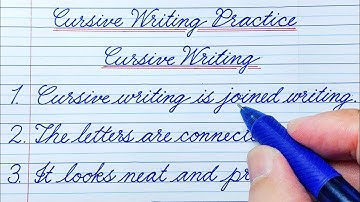 EP3 Cursief schrijven oefenen | 10-regelig Engels essay over cursief schrijven | Cursief schrijve...