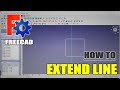FreeCAD How To Extend Line