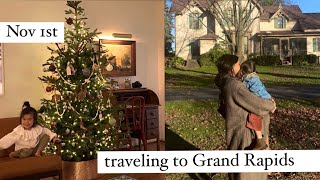 decorating for christmas + traveling with a toddler