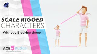 How to scale rigged Characters in Cinema4D