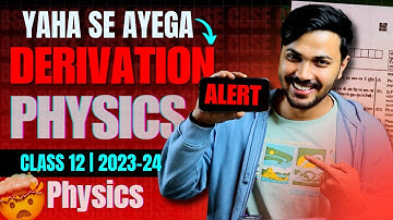 Physics Most Important Derivations Class 12 Boards 2023-24 | Free PDF 😍🔥 #class12 #physics
