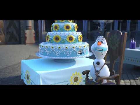 Frozen Fever, Olaf se come la tarta de cumpleaños de Anna