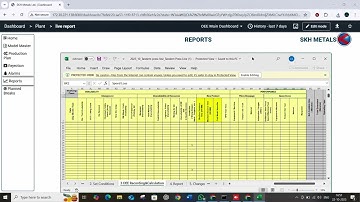 OEE DASHBOARD FOR PRESS MACHINE