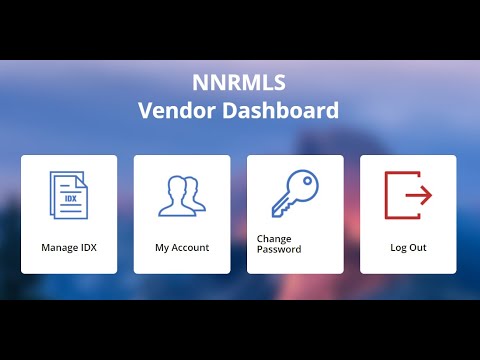 NNRMLS Vendor Portal IDX Guide