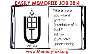 Easily Memorize Bible Verse Job 38:4