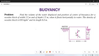 Buoyancy: Numerical problem:01