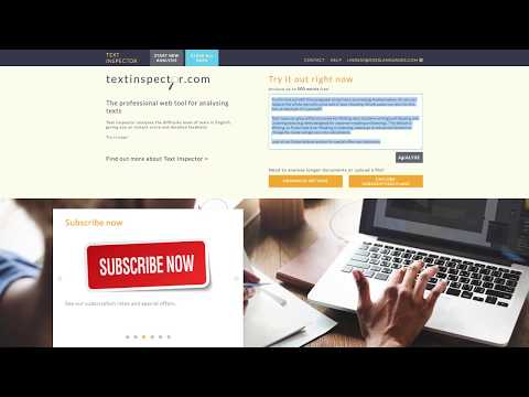 How to Use Text Inspector in Under 4 MinutesㅣTextInspector.com Video