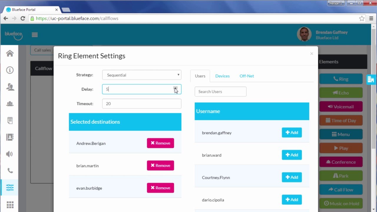 Drag and Drop Phone System Configuration with Blueface - YouTube